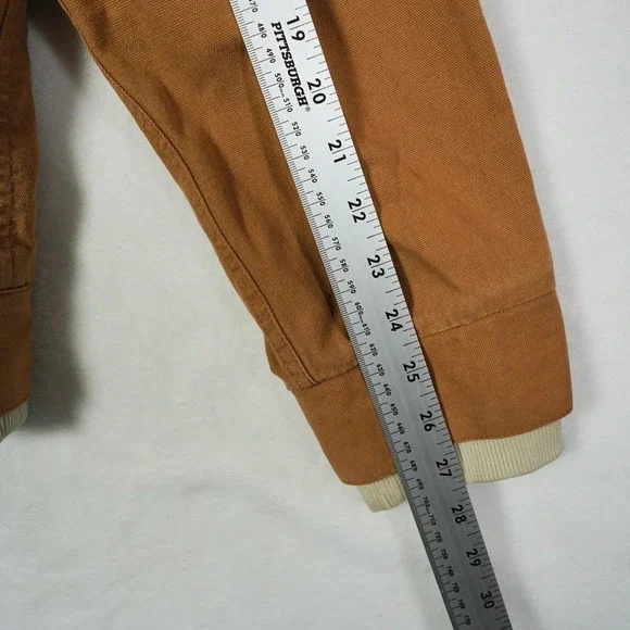 Vans x Anthony Van Engelen Hooded Barne Work Jacket Tan Mens Large AV78 Full Zip